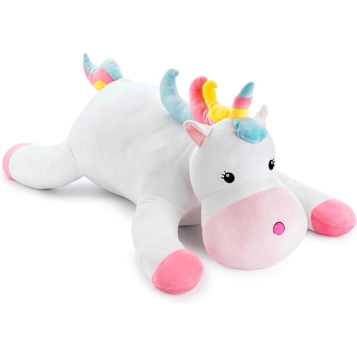 Fryser 5lb Weighted Plush Toy - 27" 5lb Unicorn Weighted Plush Toy for Adults/Kids - Unicorn Weighted Cushion for Comfortable Cuddles