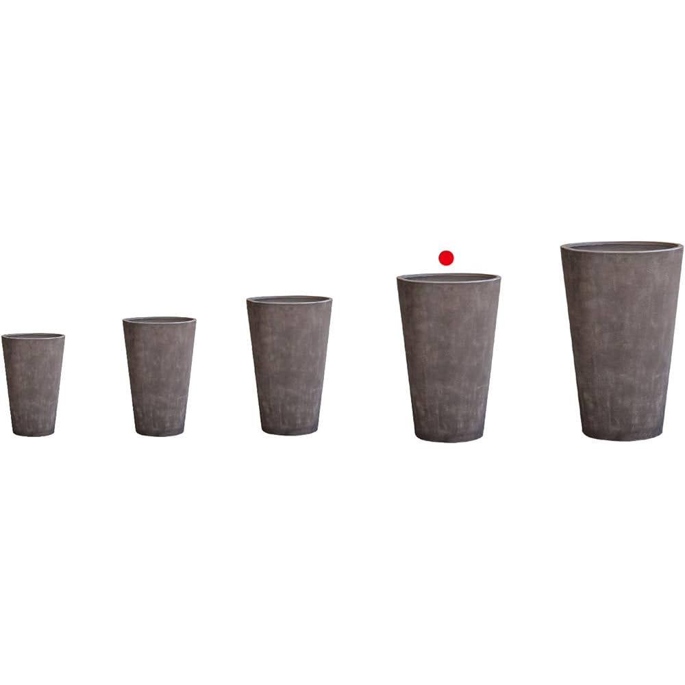 TERRA-MENT TallRound81 Dark Gray 910-229-811 Compatible pot: No. 16