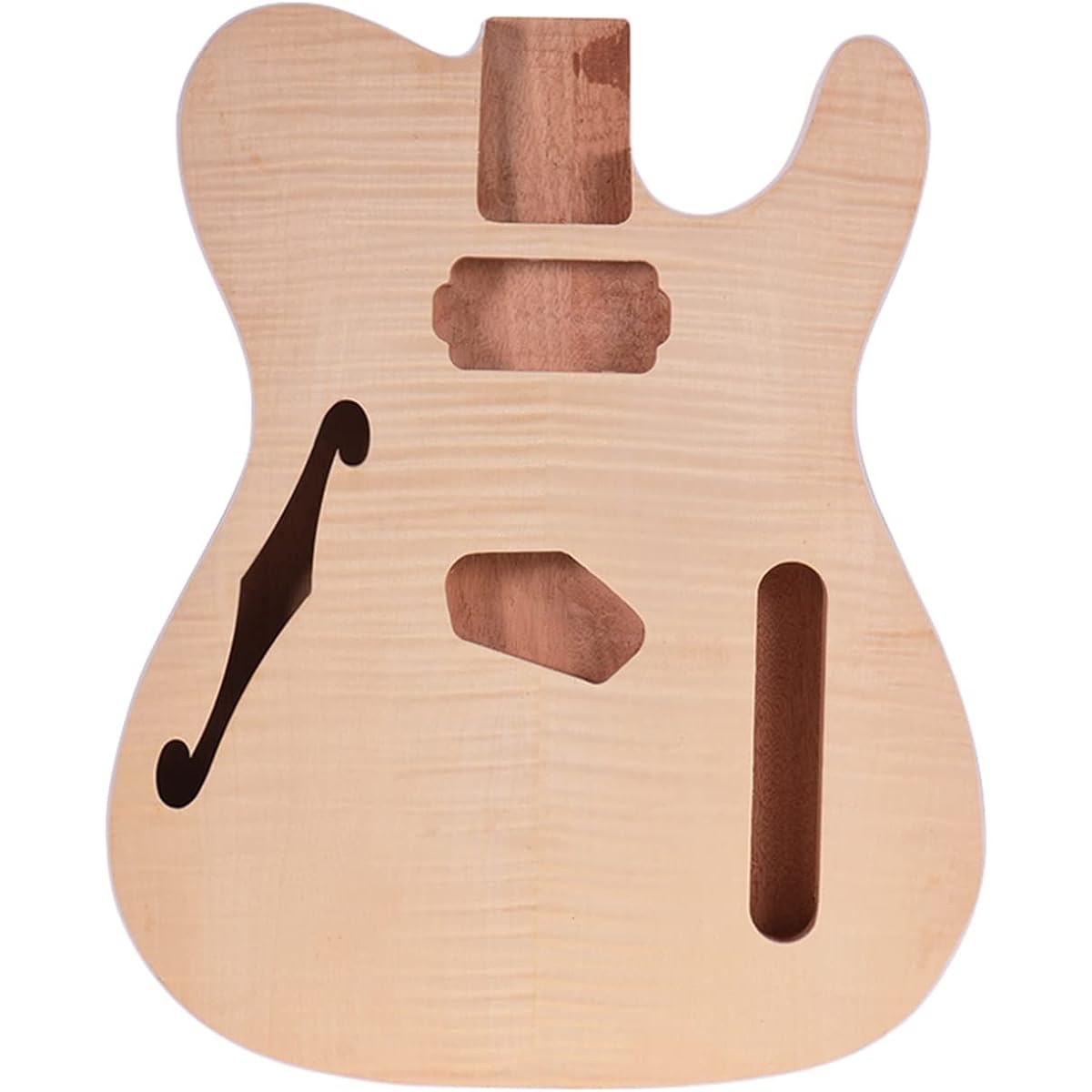 DIY.Unfinished DIY Guitar Body Unfinished Guitar Body Blank Guitar Barrel T-Style Electric Guitar DIY.Guitar Accessories (Color : Mahogany Wood 01)