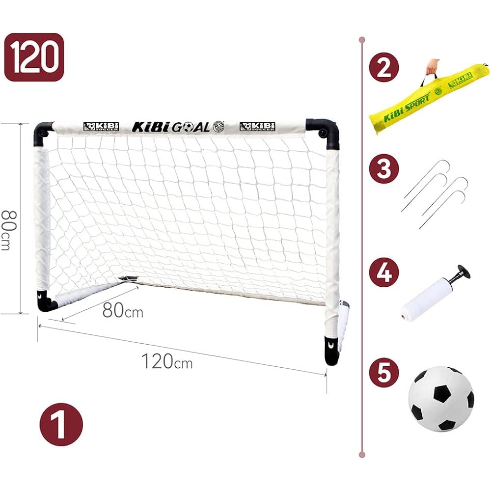 HONSAN Soccer Goal Folding Perfect First Soccer Goal for Kids Quick and Easy Assembly Essential Locking System Select Size