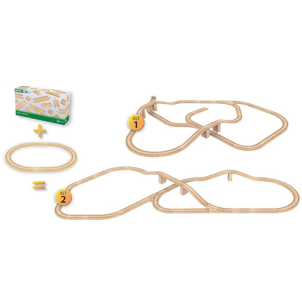 BRIO 50 piece additional rail set 33772