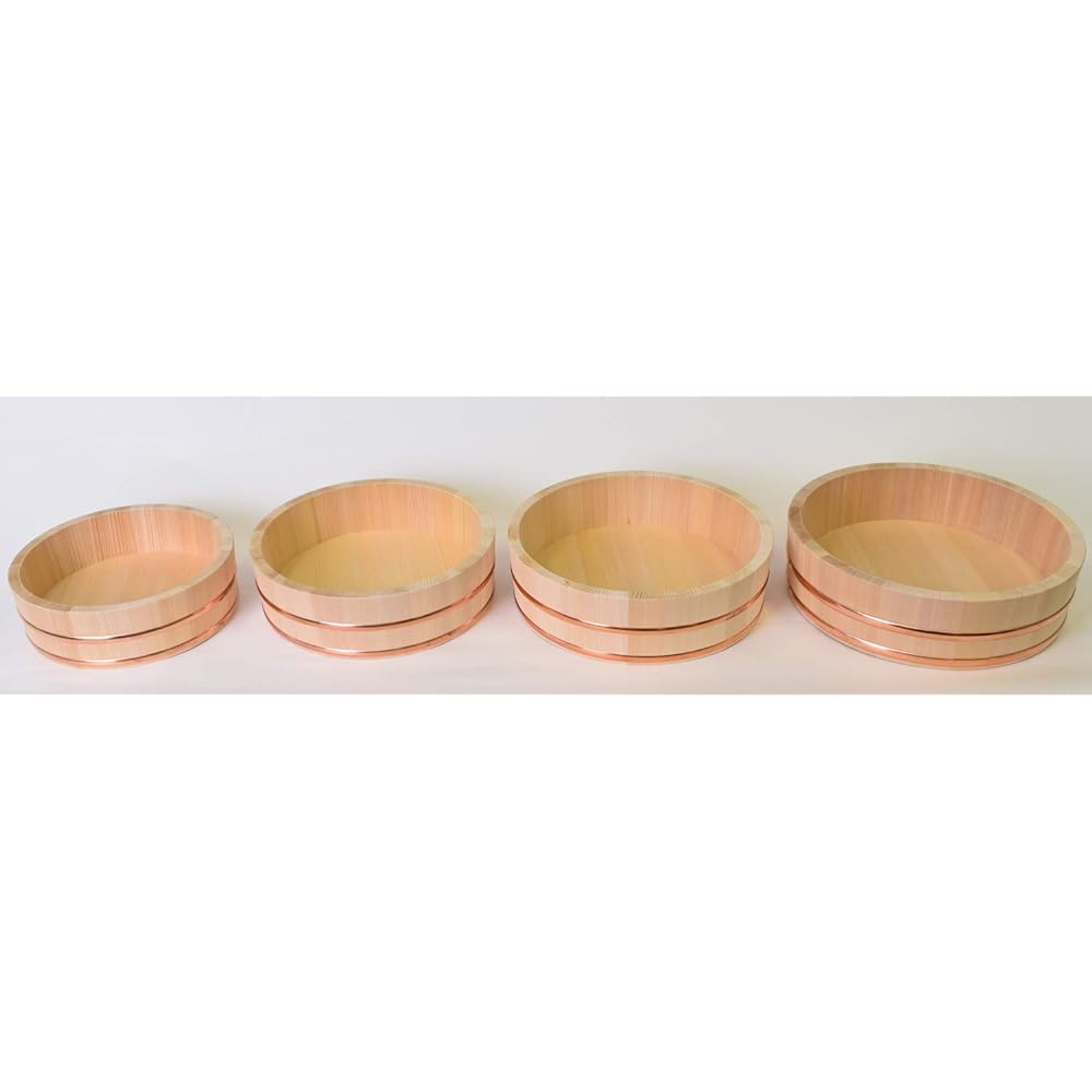 Kiso Crafts Ohitsu Made in Japan Wooden Sawara Sushi Rice Table 42cm For approx. 1.5 liters FH-42