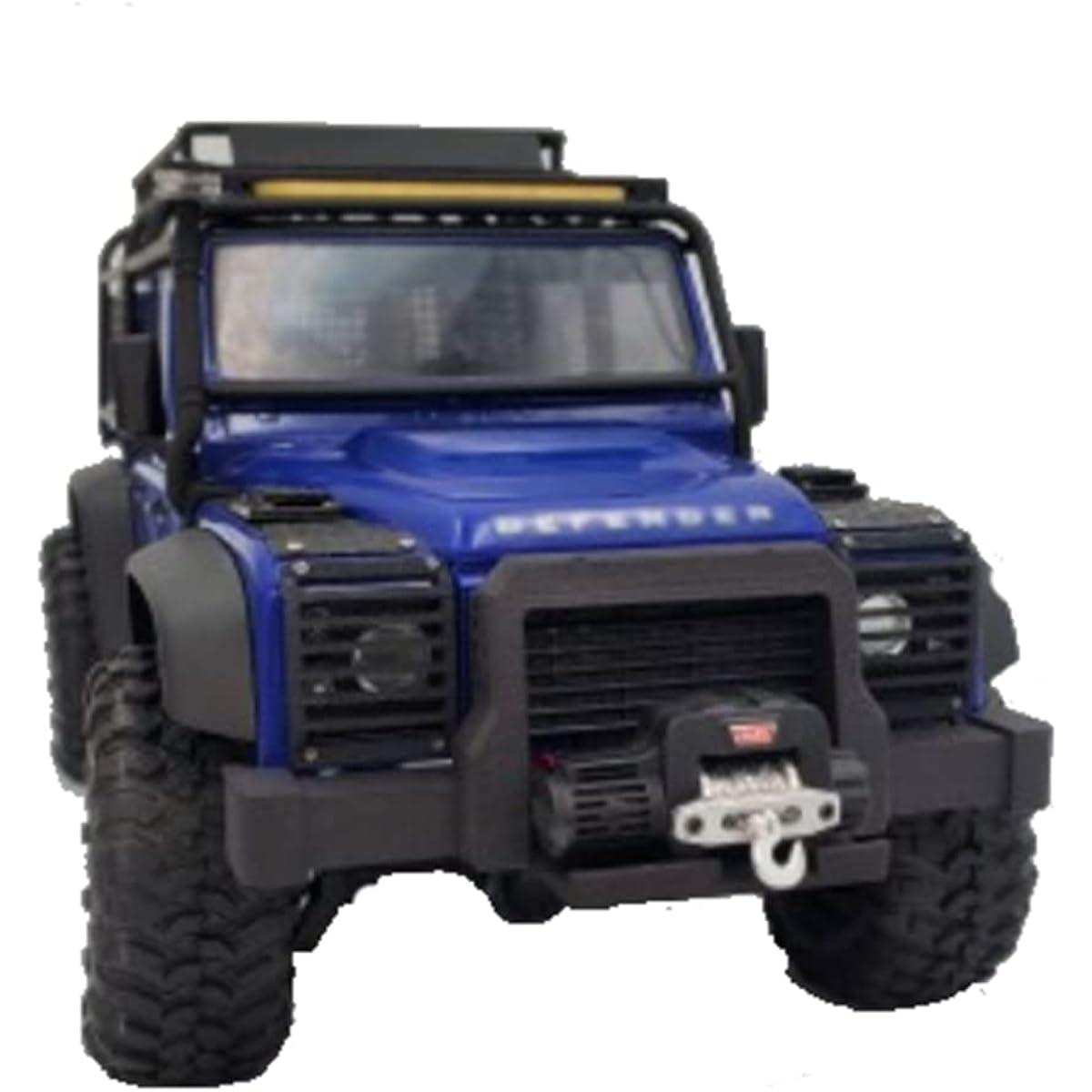 RC Car Front Bumper and Electric Winch for Traxxas 1/18 TRX4M Defender Metal Winch Anti-Collision Protection Bar