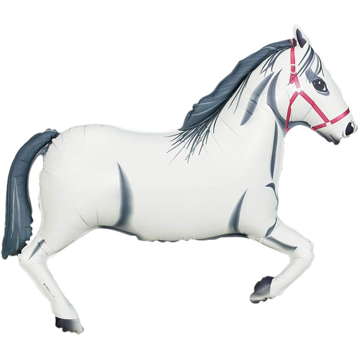 Galloping White Horse Jumbo 43" Foil Party Balloon