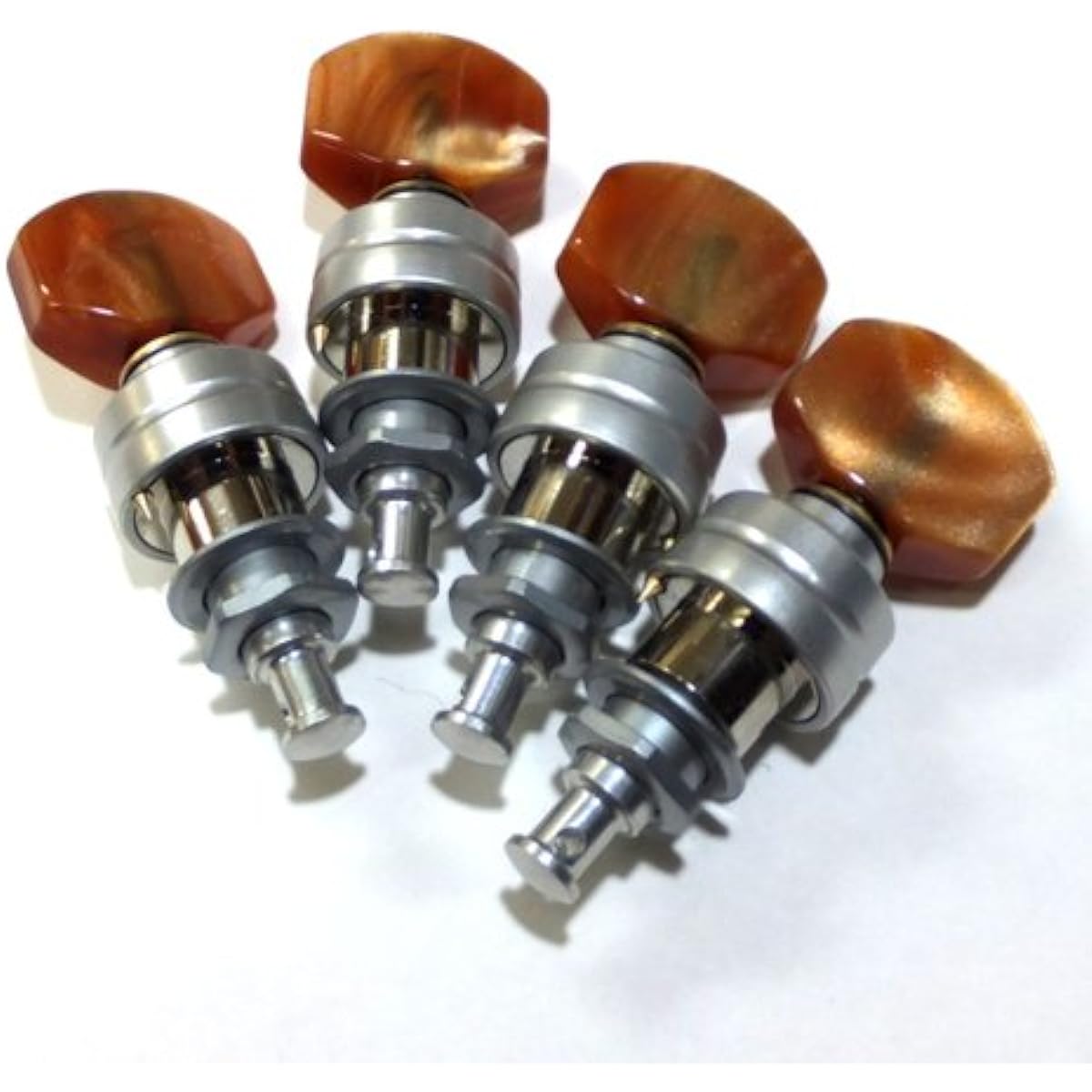 Goto Ukulele Peg GOTOH UPT UB8 CW Chrome [Brown Button/C] [Ebi Original Pick Included]