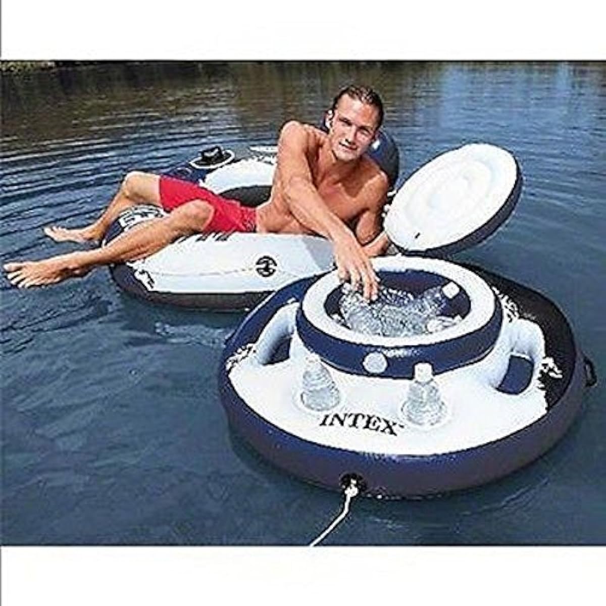Intex Inflatable Lounge Water Pool Chilled Drink Floating Mega Ice Drink Cooler
