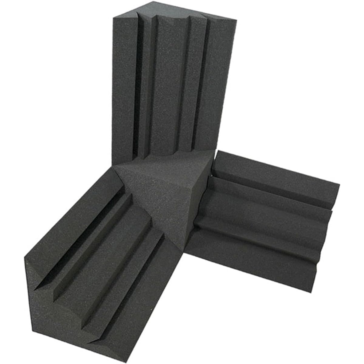 Bedroom Sound Absorbing Cotton, Bass Trap Soundproof Foam Corner Acoustic Foam, for KTV, Meeting Room, Musical Instrument Room (Purple 30*30*30CM+30*30*50CM) (B