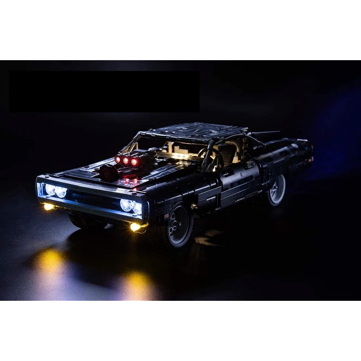 Brick Loot Deluxe LED Light Kit for Lego Technic Dom's Dodge Charger Set 42111 (Note: Model Not Included)