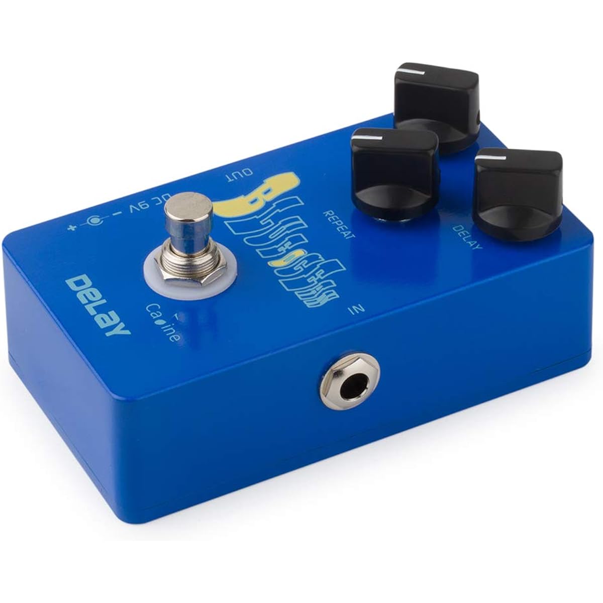 Caline Electric Guitar Effect Pedal Digital Delay True Bypass Bass Guitar Effect Pedal with Aluminum Alloy Housing Blue Ocean CP-19