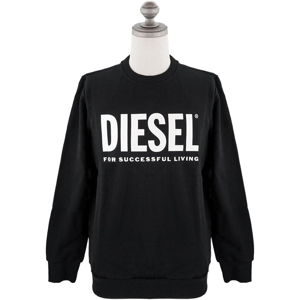 [Diesel] Sweatshirt 00SWFH 0BAWT S-GIR-DIVISION-LOGO Men's 100 WHITE White