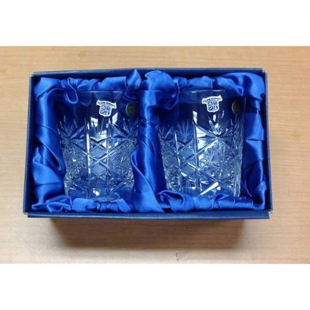 Bohemian Crystal Laura Pair Old Fashioned Glasses Set 22032/LAS/210