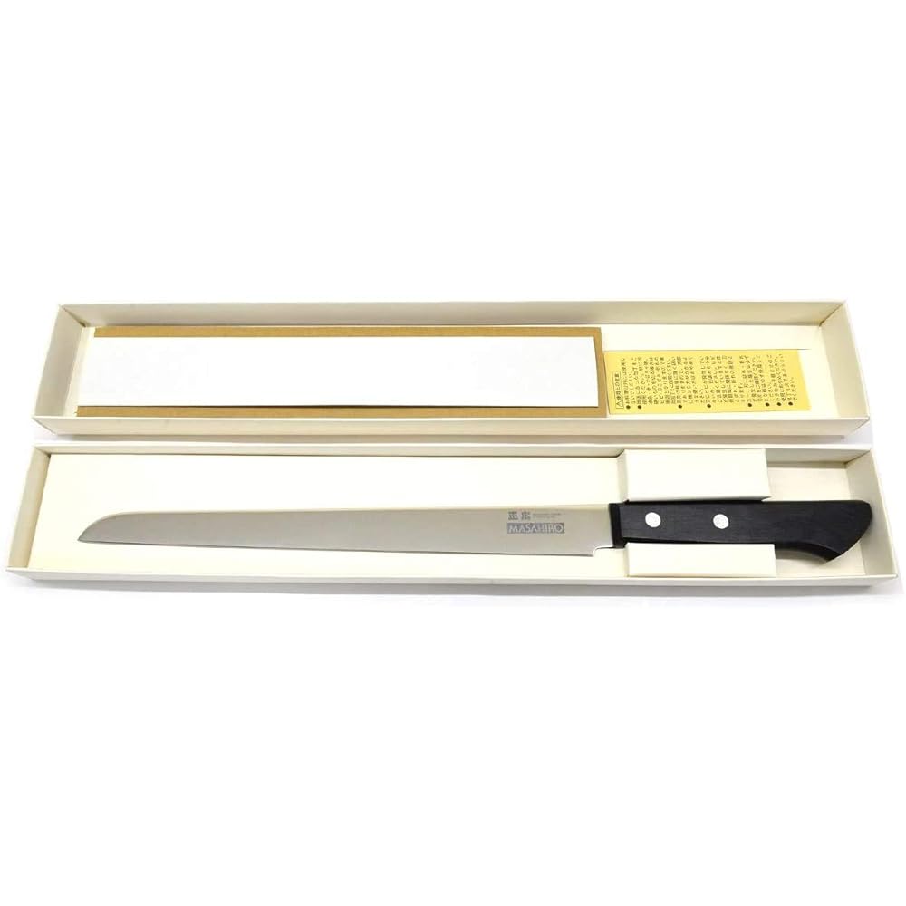 Gourmet Sommelier Raw Ham Knife, Single Edge, Right Handed, Made in Japan, Masahiro