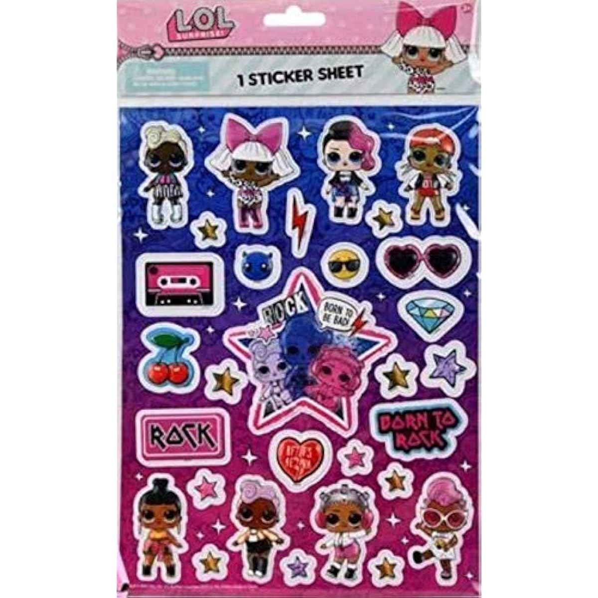 LOL Surprise. Jumbo Stickers - Extra Large Raised Stickers