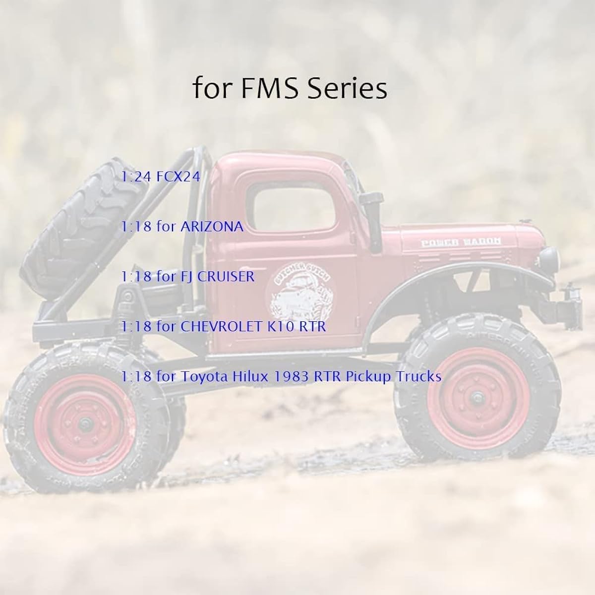 Mesimsple Alloy FMS Shocks for FMS 1/24 FCX24 Front Rear Shocks & FMS 1/18 Series Upgrade Parts Blue