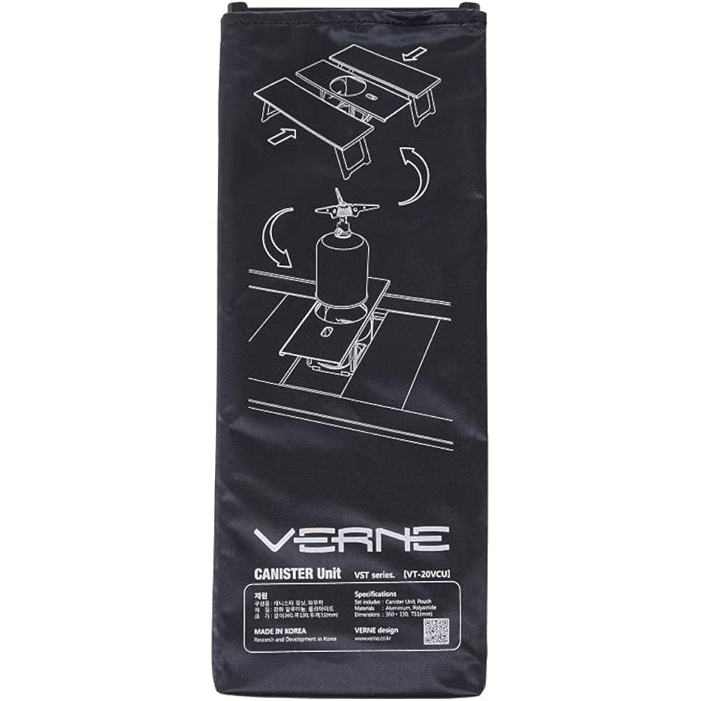 VERNE Table Folding Canister Unit VR-VT-20VCU (Black/FF)