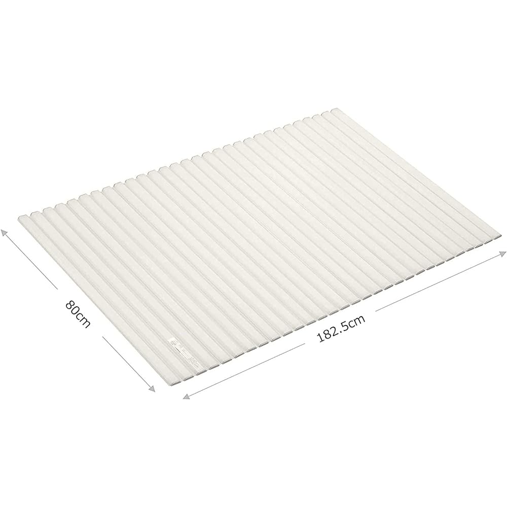 PEARL METAL Bath Lid White 80 x 182.5cm Shutter Type W18 Style Pure HB-4975
