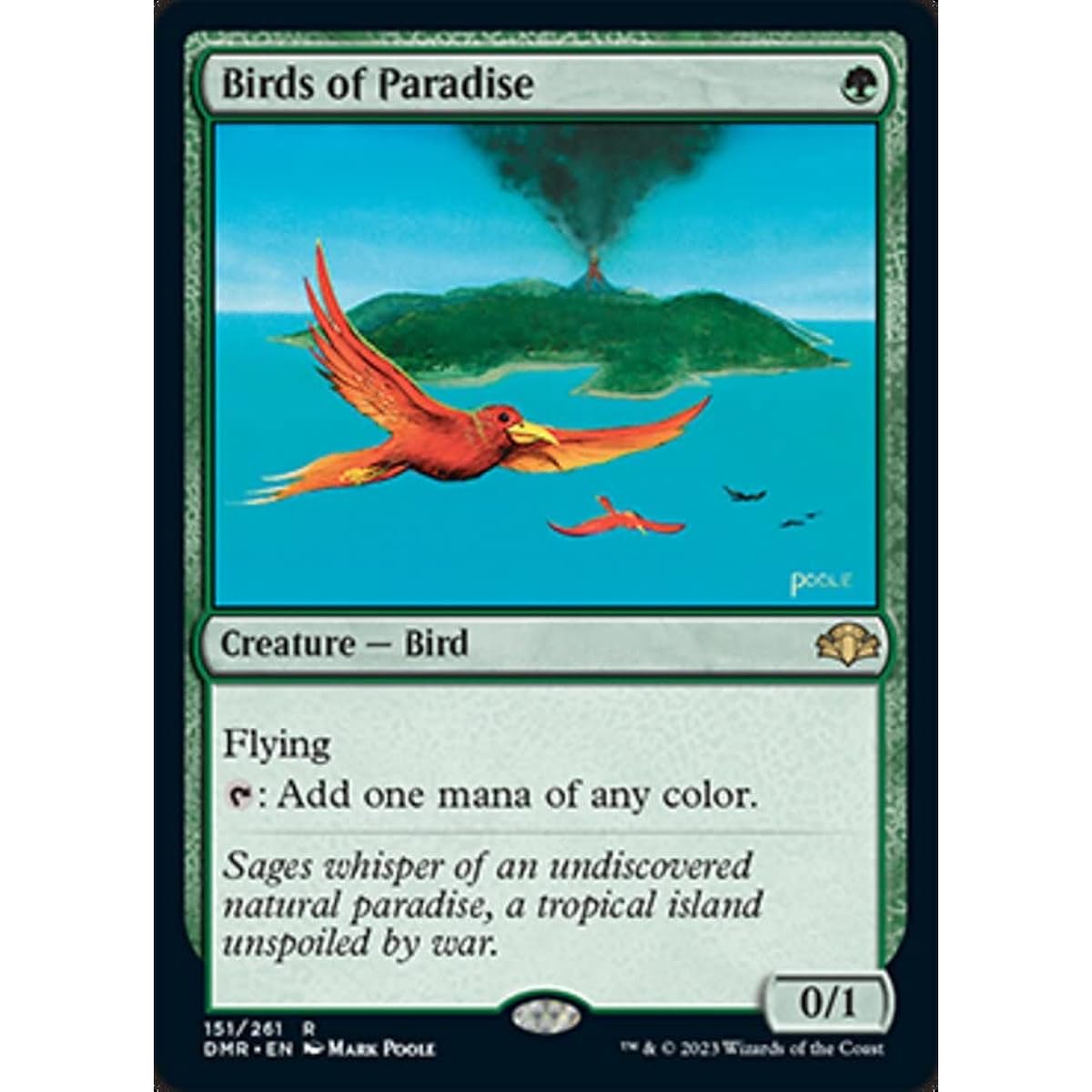 Magic: The Gathering - Birds of Paradise (151) - Dominaria Remastered Edition