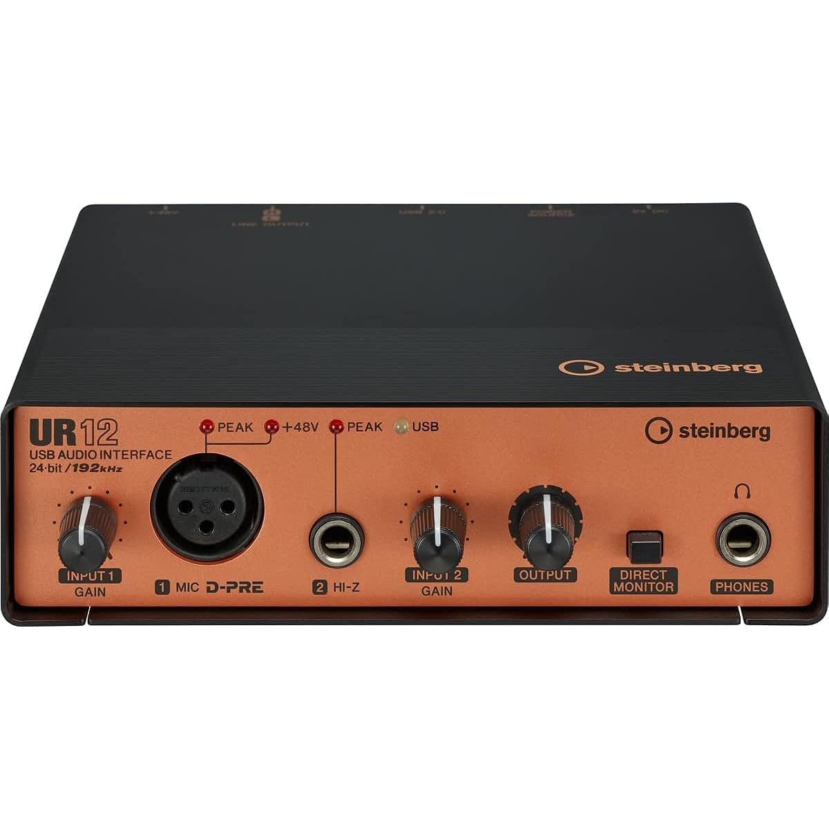 Steinberg USB Audio Interface Pack UR12 Black & Copper Model UR12B PS Pack