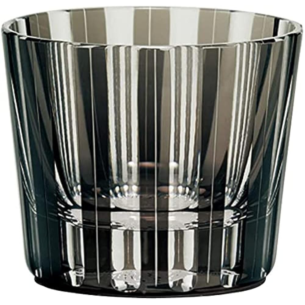 NARUMI Pair Glass Glass Works Zodiac Sign (Tiger) Black & Red 120cc 2 Customer Set Cold Sake Cup GW6000-2222