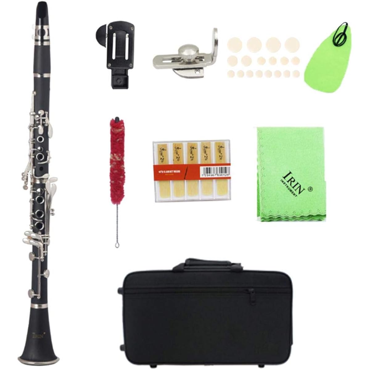 bB 17 Key Clarinet Bakelite Tube Clarinet with Strap Reed