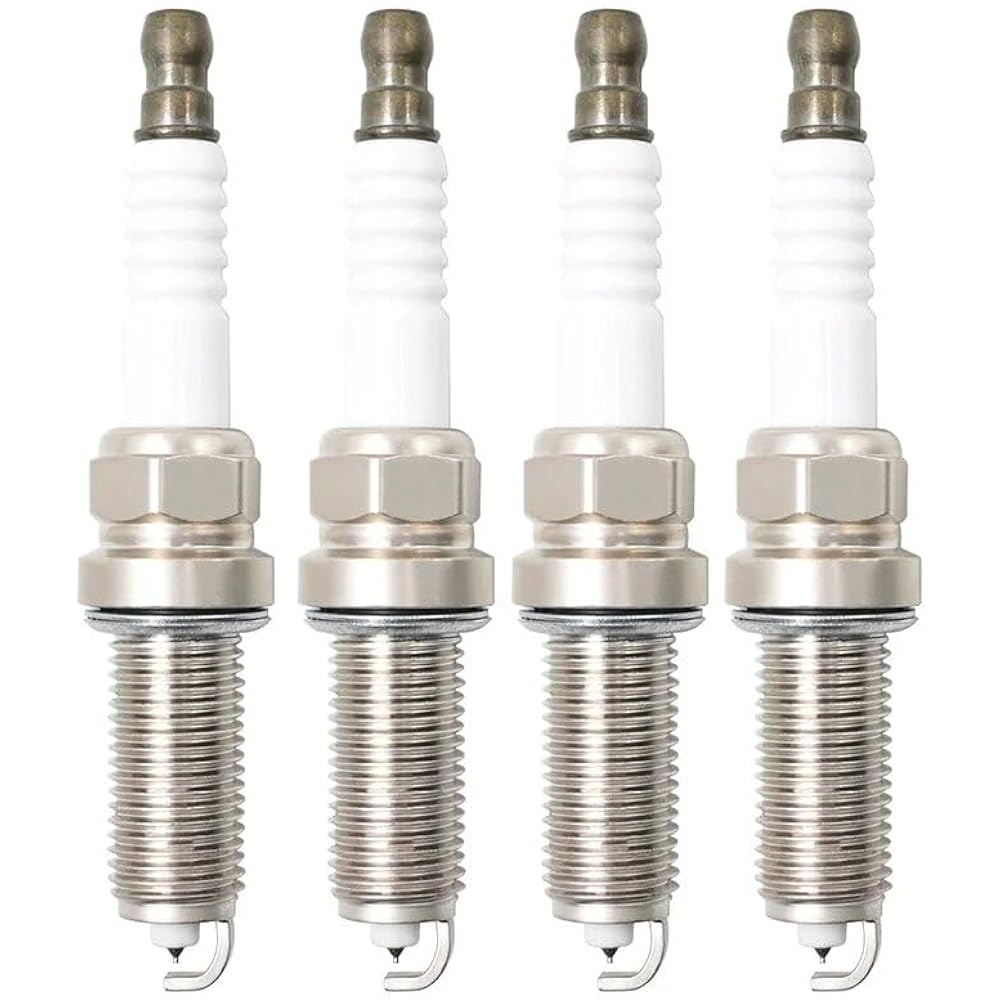 Motorcycle Ignition Spark Plug VH8RLC LKAR8A-9 LKAR8AI-9 LZKAR7A LZKAR7B VR5NC VR5NE Size 12*26.5*14 (Color : 4pcs Nickel alloy)