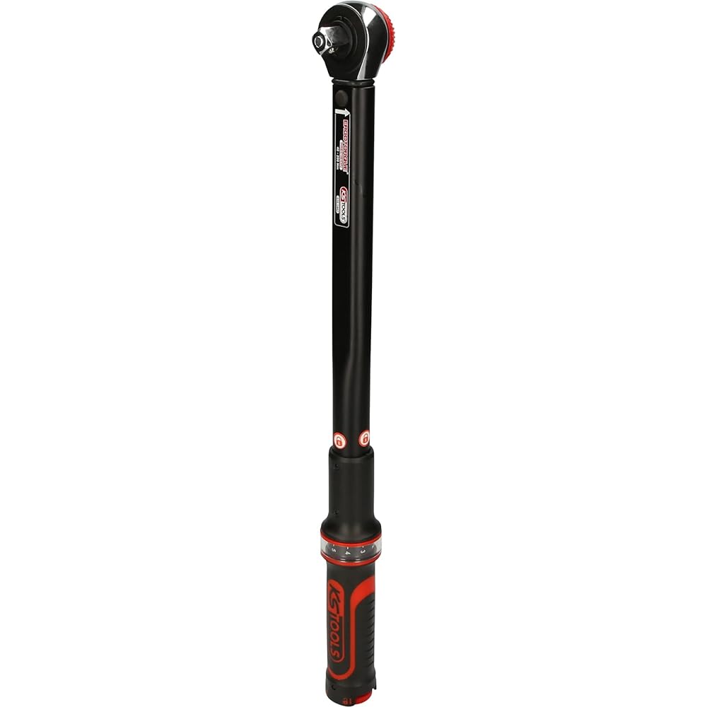 KS TOOLS 1/2" ERGOTORQUEprecision torque wrench with rotary mushroom ratchet head 20-200Nm 516.1442
