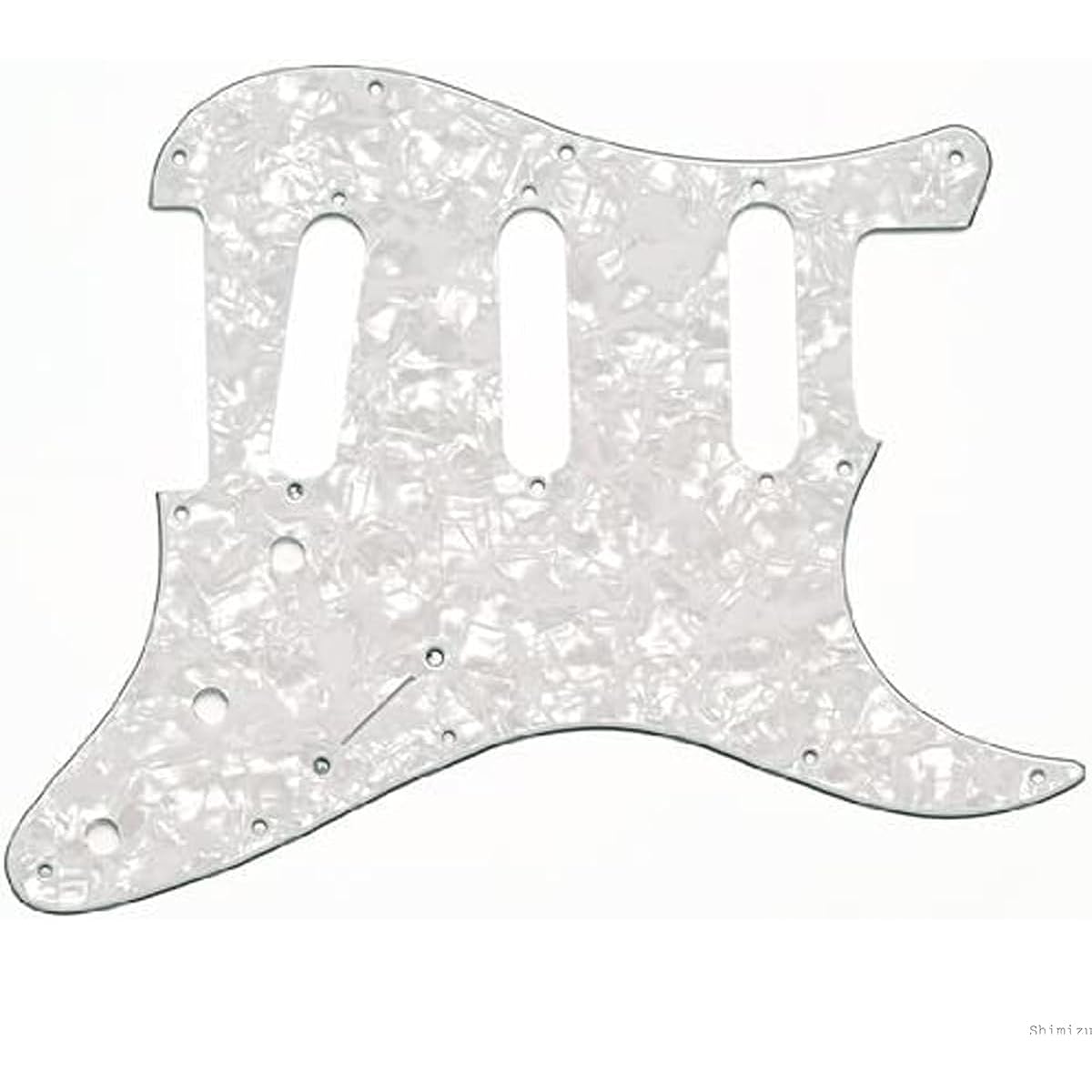 1972 Stratocaster Pickguard, White Pearl, 11-point