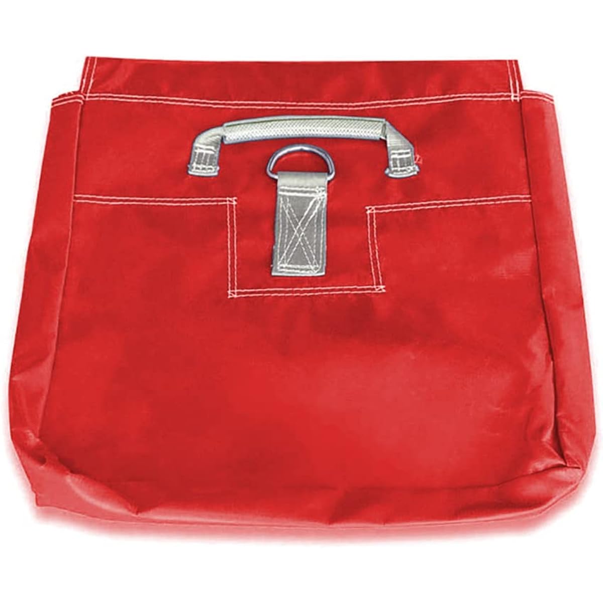 Super Strong Vinyl Sandbags | Red PVC | 21" x 21" | Used to Support and Secure Inflatables, Bounce Houses, Water Slides, Tents, and More | 50 lb Capacity | 4 Pack