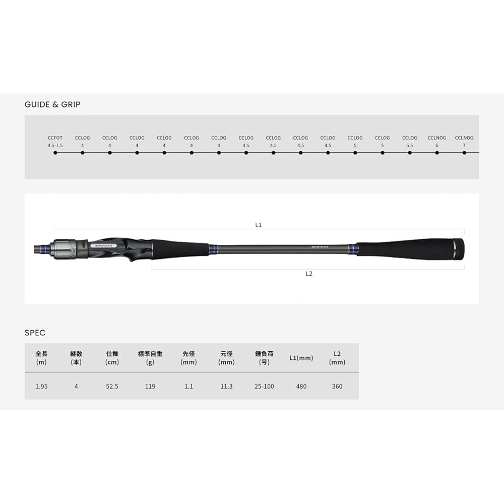 Alpha Tackle Rod Boat Rod Light Game FT Mobile