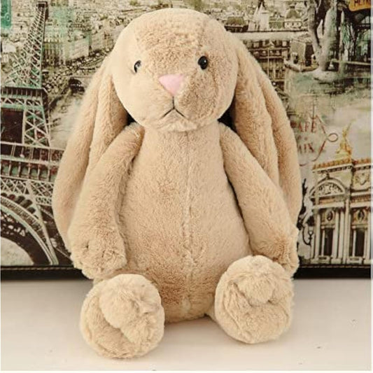 Stuffed rabbit, cute, for girls, boys, kids, stuffed toys, toys, birthday gifts, colorful, fluffy, stylish, droopy ears, soft toys, interior decoration, ultra-lightweight, goods, yellow, 75cm