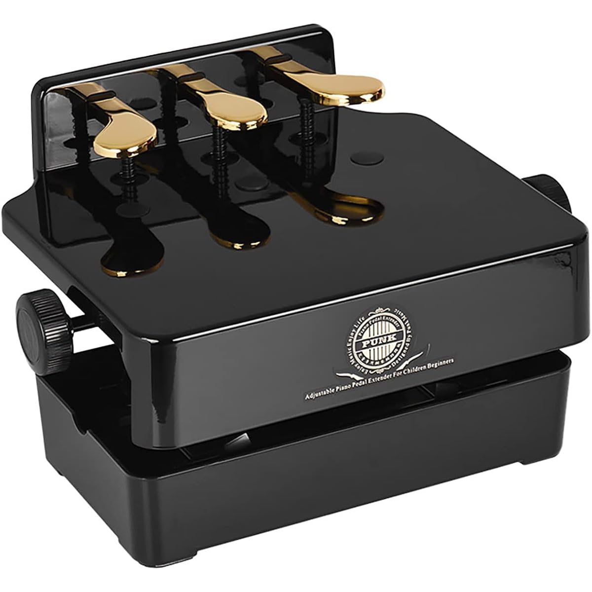 Sasuori Piano Auxiliary Pedals for Children's Height Adjustment with 3 Pedal Piano Educational Support Accessories