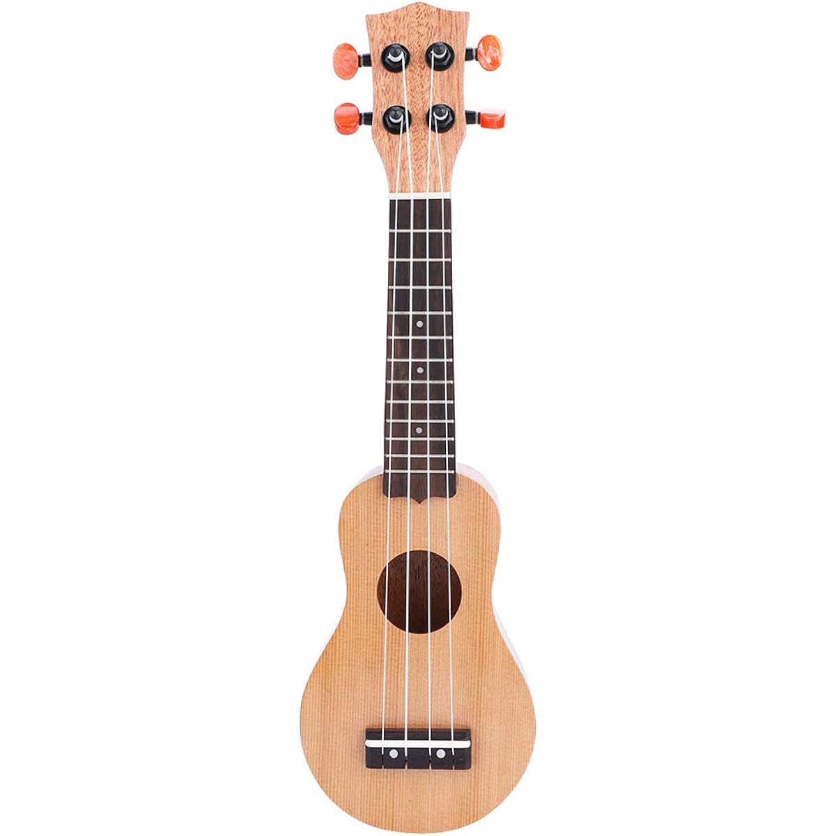 ukelele Beginner 17" Portable Akamatsu Ukulele Solid Mini Travel Guitar with Bag Concert Ukulele Baritone Ukulele