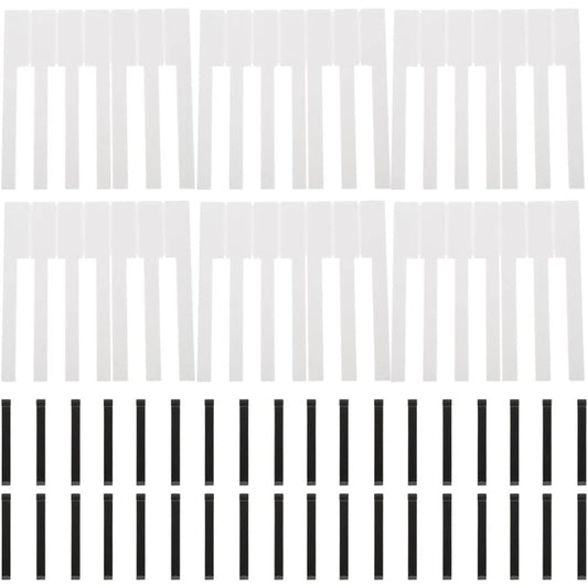 ARTIBETTER Piano Key Top Piano Key Replacement Complete Set Black and White Piano Keys 88 Pieces