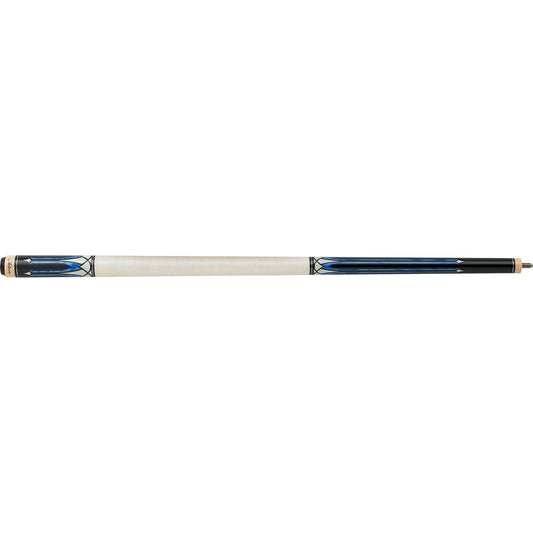 Action Exotic Billiard Pool Cue Stick - Blue White with Wrap