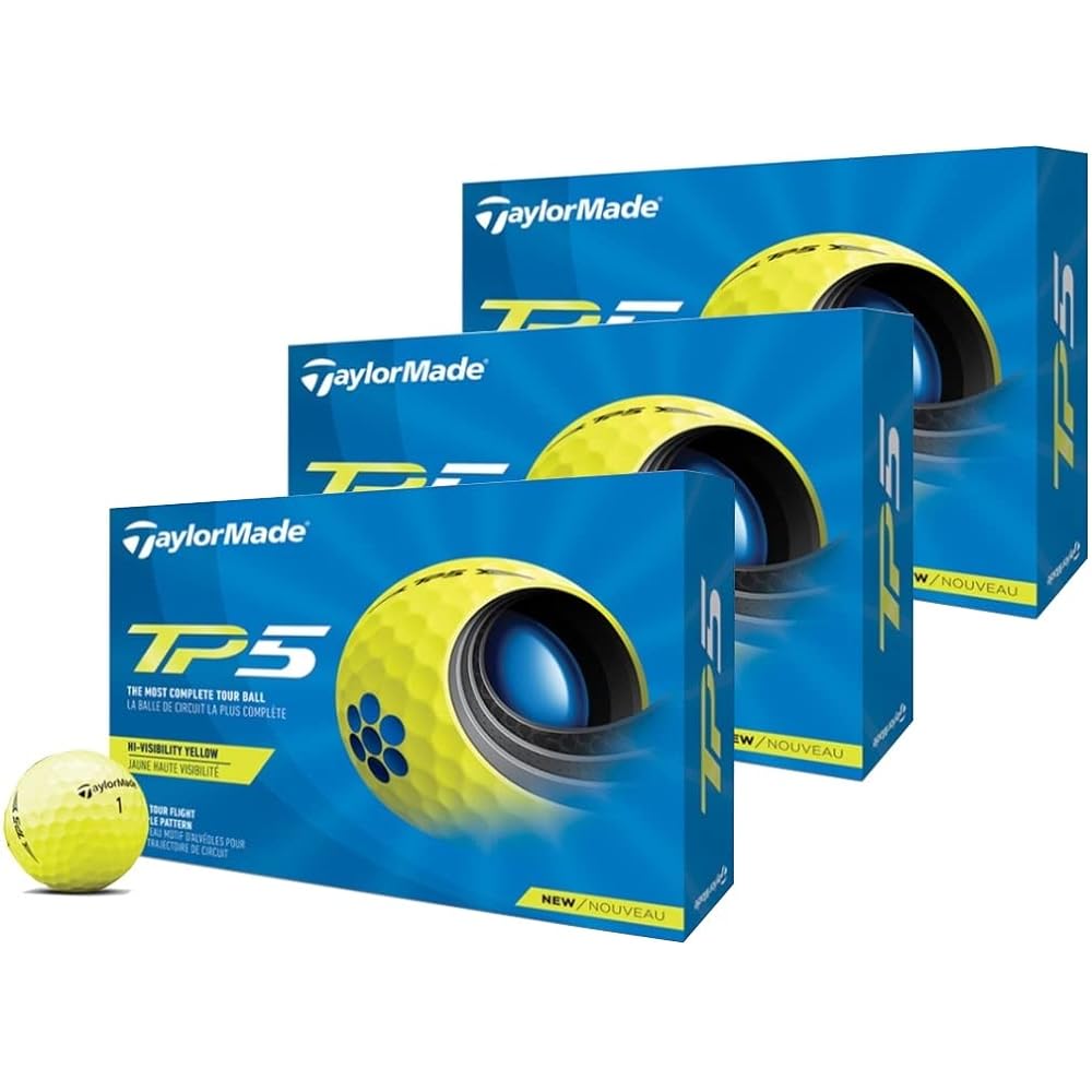 TAYLOR MADE TP5 Golf Ball 5 Piece 2021 Model N0803001 Yellow