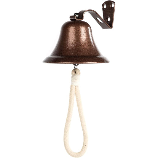 wmm Outdoor Dinner Bell Bracket Mounts Bells to Indoor and Outdoor Walls Large Watch/Indoor/Outdoor/Last Order/Pub/Door/School/Dinner/Reception Wall Bell