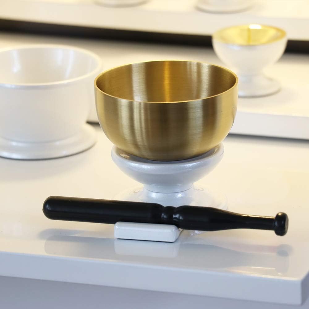 Furniture-style Buddhist altar fittings 5-piece set "Konohana Small Size" Goguso + Orin Set White Small