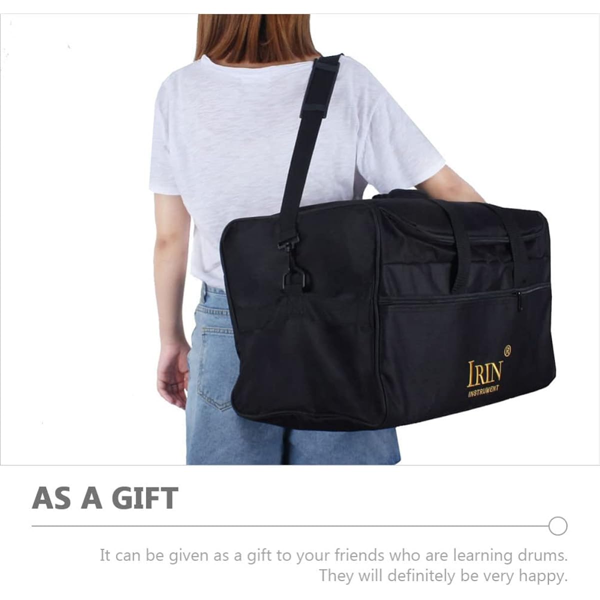 Vaguelly Cajon Drum Bag Cajon Box Drum Bag with Shoulder Strap with Carry Grip Oxford Cloth Cajon Storage Bag for Adults