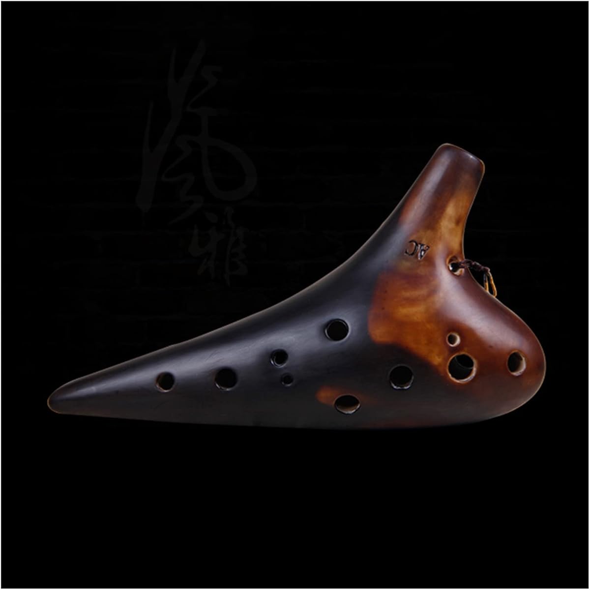 Professional 12 Holes Alto C Key Ceramic Ocarina 12 Hole Ocarina AC for Students Beginners Use Ocarina Musical Instrument