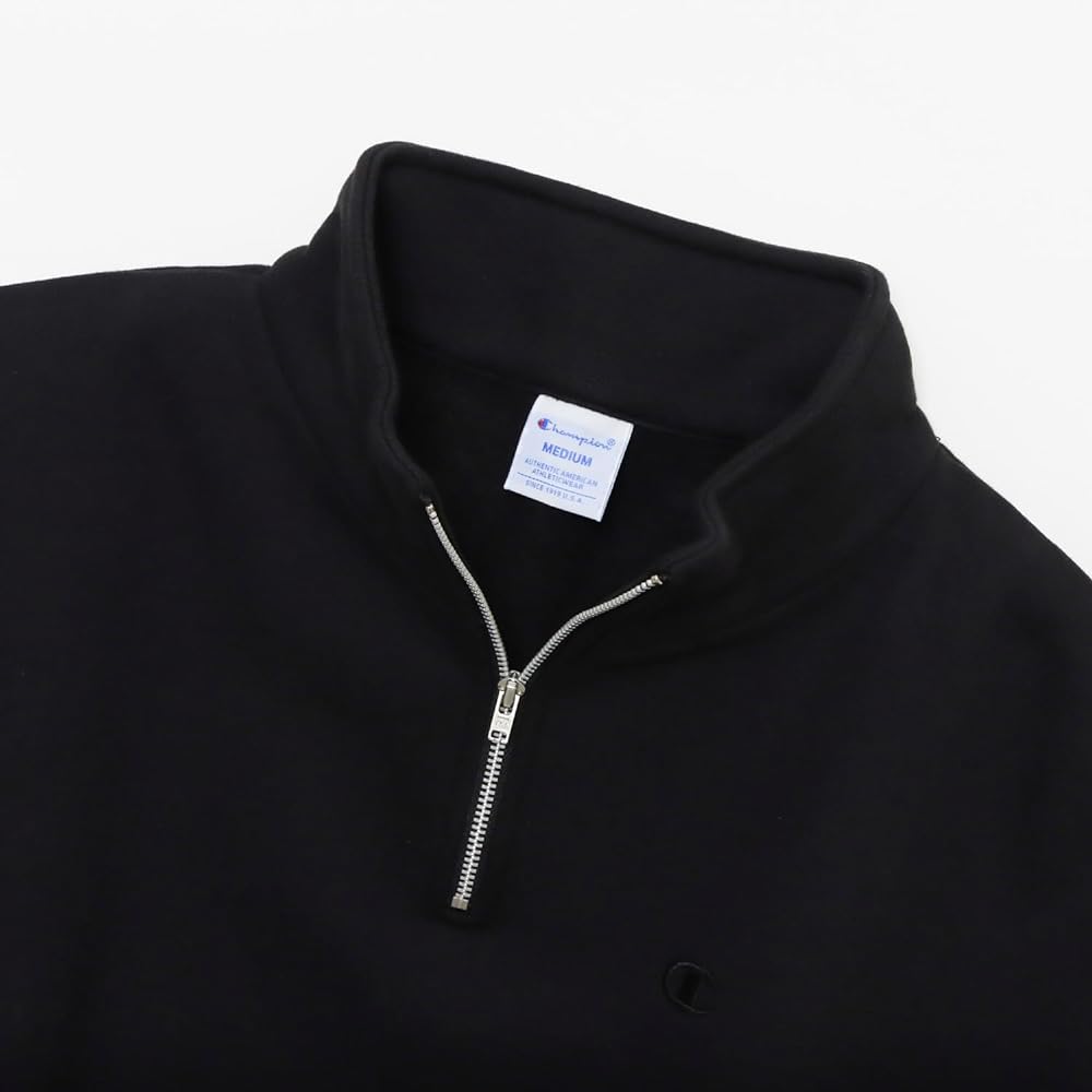 [Champion] Sweatshirt Long Sleeve One Point Logo Half Zip Sweatshirt Women's Basic CWSY011Z