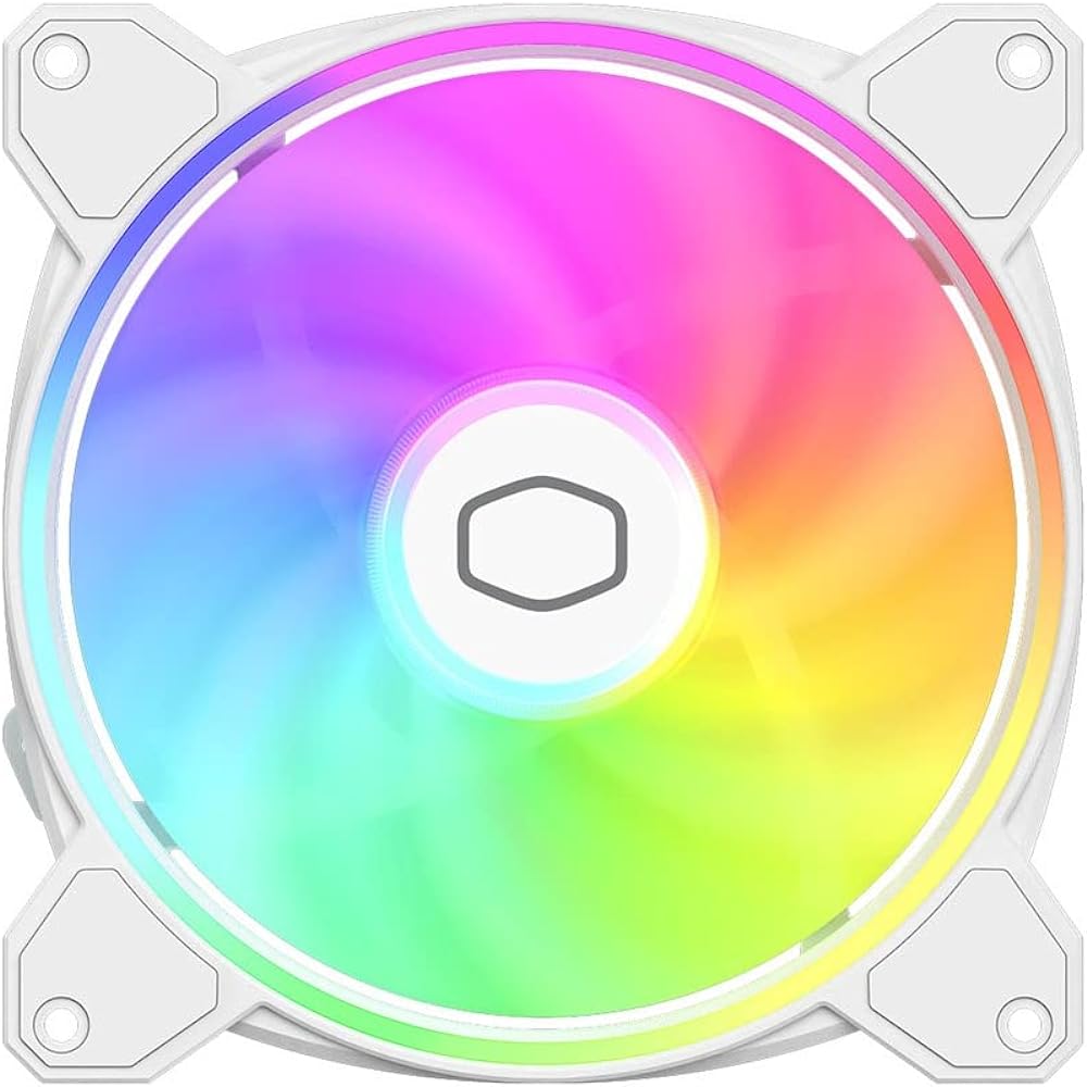 Cooler Master MasterFan MF140 Halo2 140mm ARGB Gen2 PC Case Fan White MFL-B4DW-16NP2-R2 FN1896