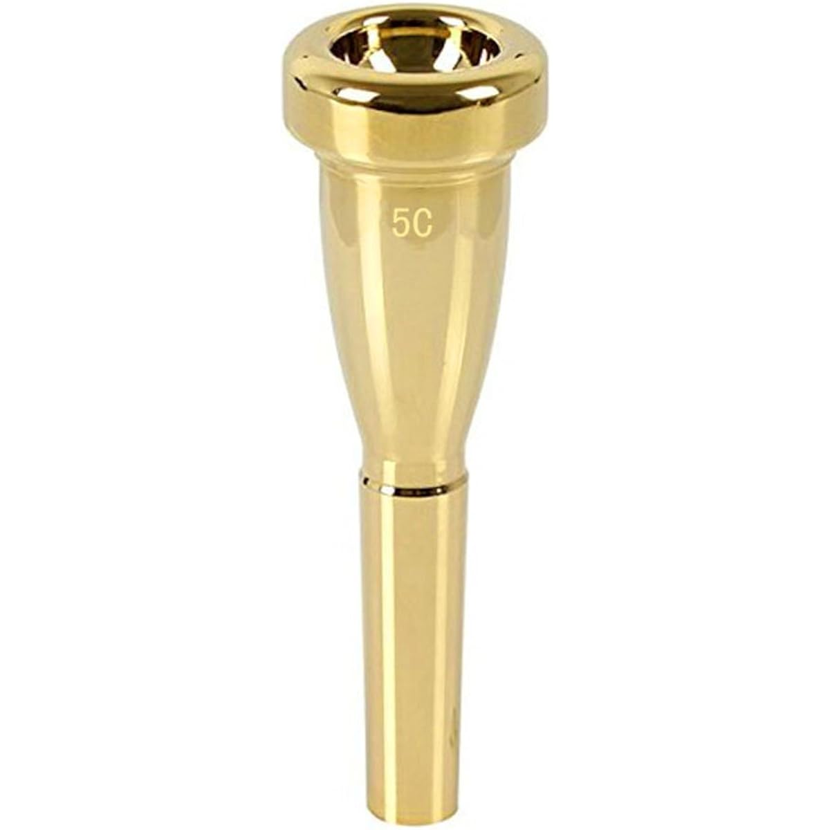TraderPlus Copper Alloy Metal Trumpet Mouthpiece for Bach (5C Golden)