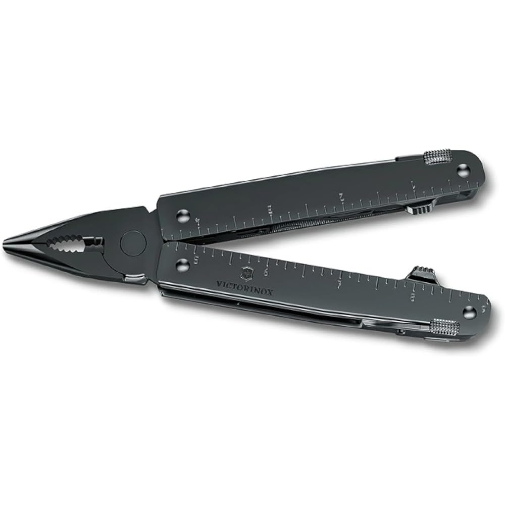 VICTORINOX Swiss Tool MXBS Black with Nylon Case Swiss Army Knife Multifunctional Knife Pliers Swiss Made Multitool with 26 Functions with Lock [Domestic Genuine Product] 3.0326.M3N