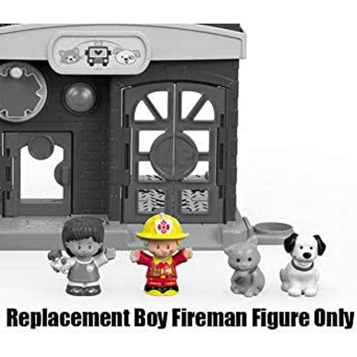 Fisher-Price Little People Animal Rescue Replacement Parts DYR80 ~ Boy Firefighter Figure