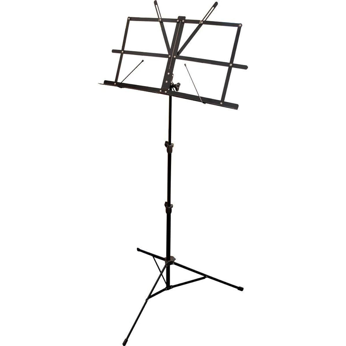 KC Kyoritz Music Stand Lightweight Steel Foldable MS-200J/BK Black x 20 Piece Set (Soft Case Included)