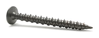 Nippon Power Fastening Hi-Lo Screw Flat Counter Full Thread Stainless Steel M4.6 x Length 25mm 500 Pieces