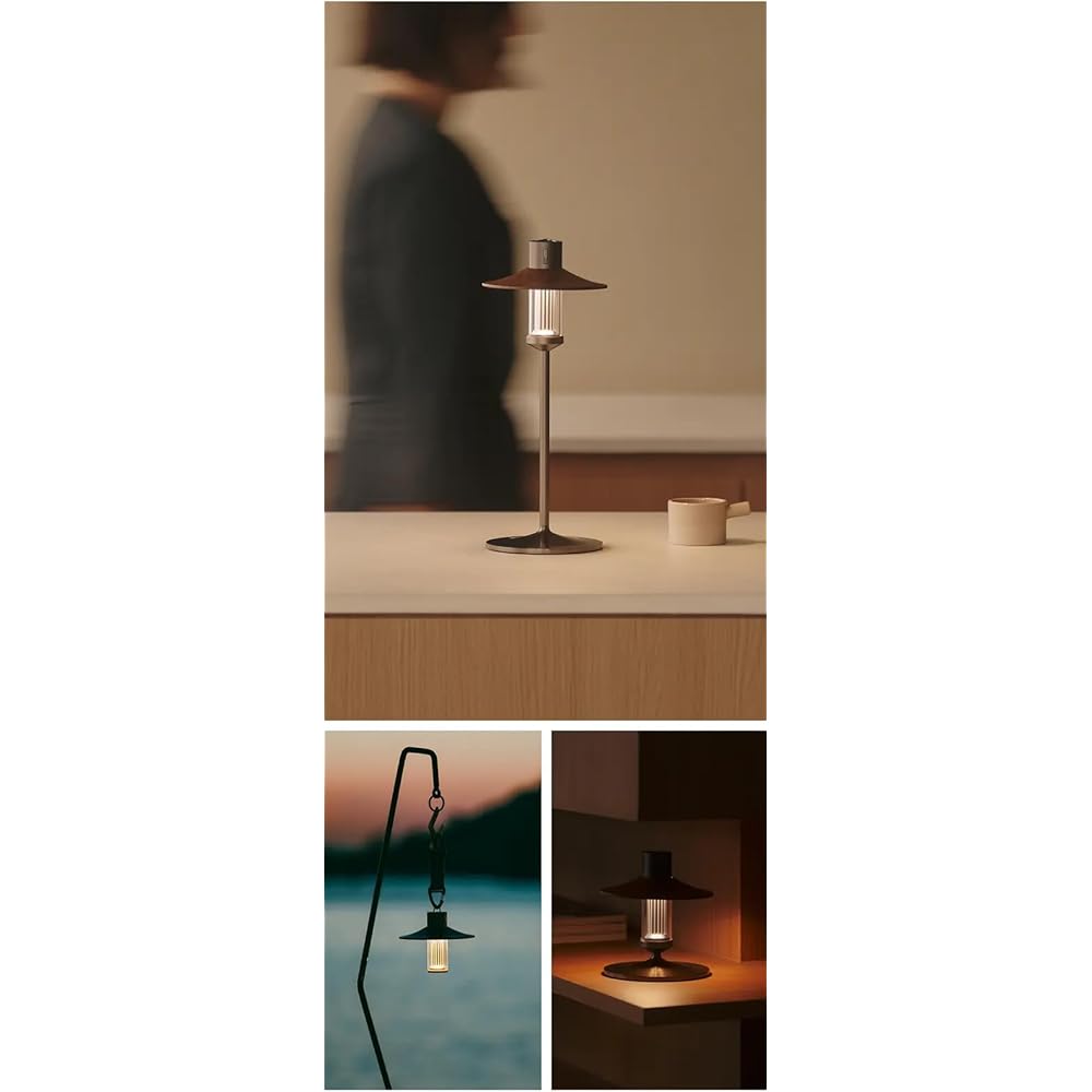 [Full set of accessories] M3 table lamp brown outdoor lantern solo camping set camping gear beginner LED lantern LUMENA [Japanese genuine product]