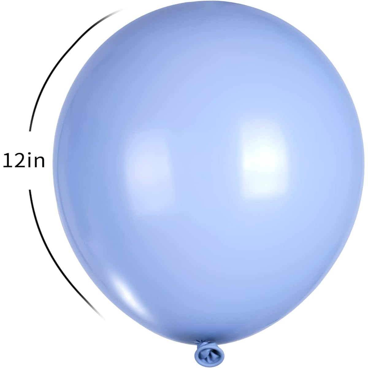 100pcs Grey Blue Balloons 12inch Latex Balloons Thick Blue Party Balloons for Birthday Graduation Wedding Halloween Anniversary Party Decorations (2pcs Blue Ribbon Included)