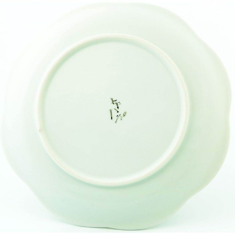 Kutani Ware Takatomo Kawai No. 7.3 Serving Plate Round Pattern Polka Dot K8-324