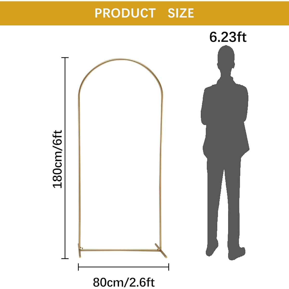 Fullvaseer Gold Wedding Arch Stand